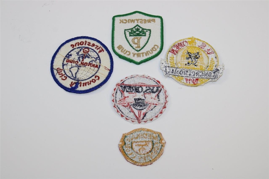 Lot Of 5 Assorted Golf Badges