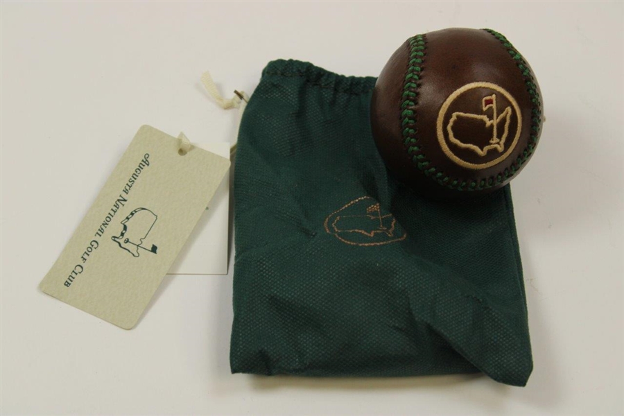 Augusta National GC Masters Ltd Ed Berckman's Links & Kings Leather Baseball in Pouch