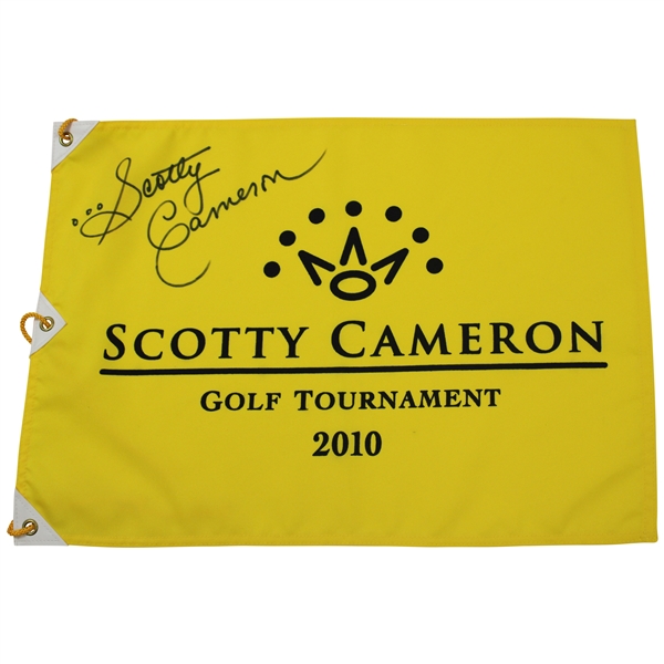 Scotty Cameron Signed 2010 Scotty Cameron Golf Tournament Flag JSA ALOA