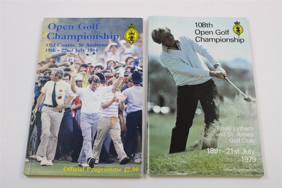 Two (2) Open Championship Programs From Seve Ballesteros Wins - 1979 & 1984
