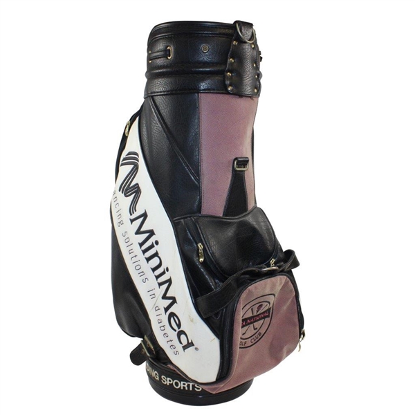 Michelle McGann Personal Used MiniMed PGA National Golf Club Belding Golf Bag