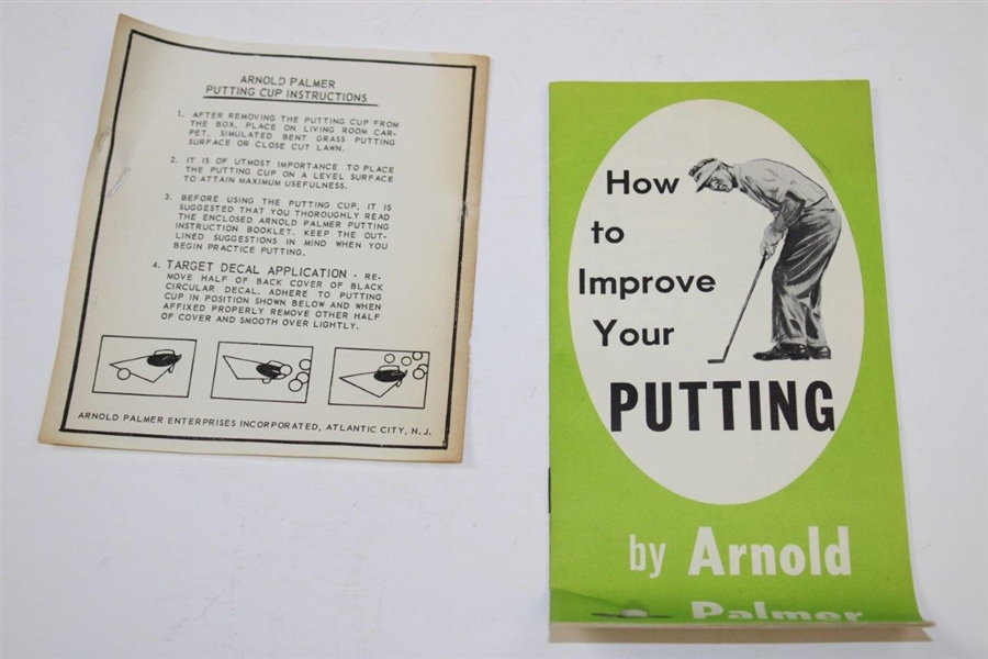 Arnold Palmer Putting Cup with Information Pamphlet