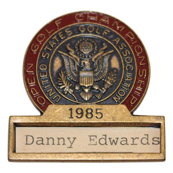 1985 US Open at Oakland Hills Contestant Badge - Danny Edwards