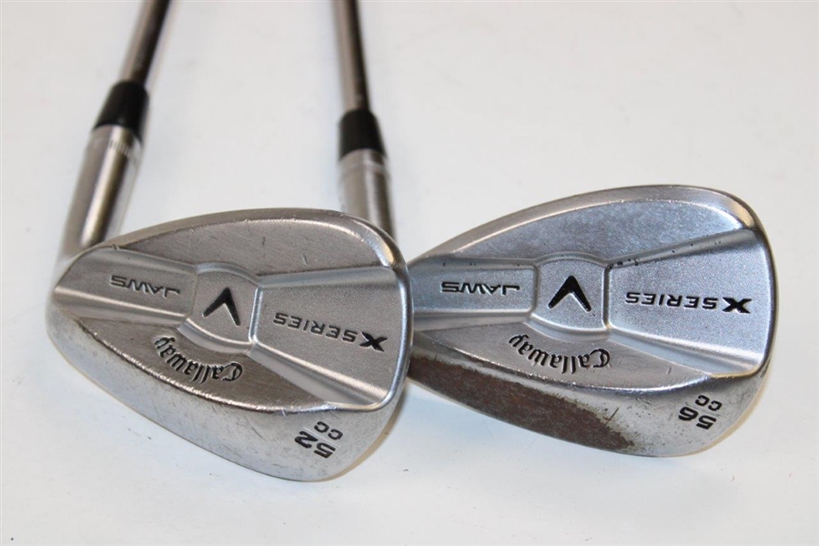 Danny Edwards' Used Callaway X-Series JAWS Forged 52 & 56 Degree Wedges