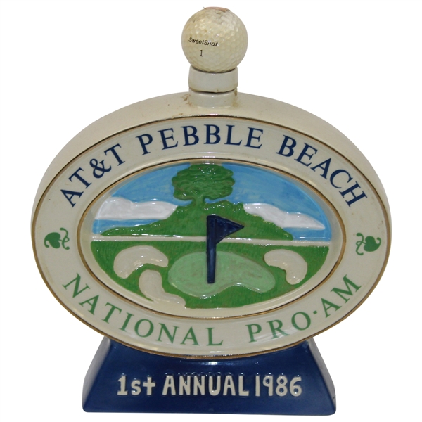 1986 1st Annual AT&T Pebble Beach National Pro-Am Ltd Ed Decanter - Danny Edwards Collection