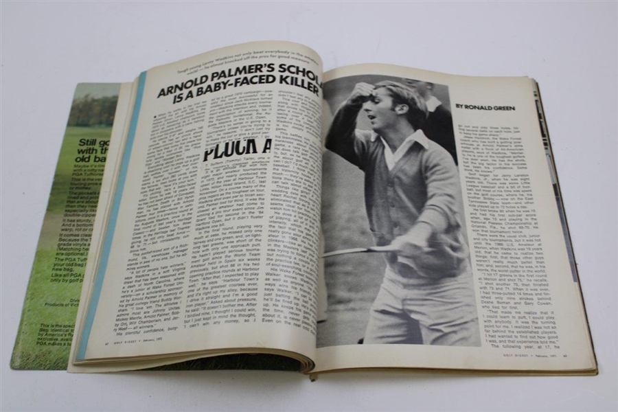 Jack Nicklaus, Arnold Palmer, Gary Player & 3 Others Signed 1971 Golf Digest Magazine JSA ALOA