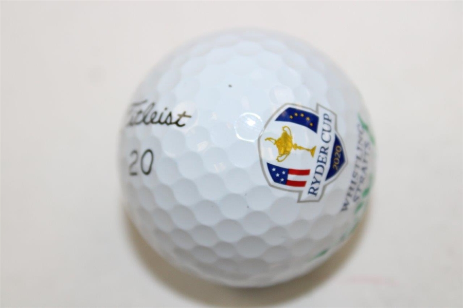 Jim Furyk Signed 2020 Ryder Cup Titleist 20 Golf Ball JSA ALOA