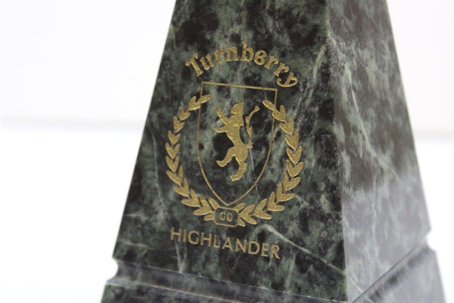 1999 Turnberry Highlander Division Champion Marble Trophy