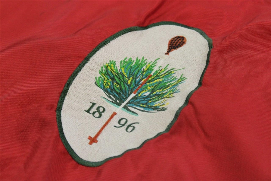 Merion Golf Club 1896 Course Used Red Embroidered Flag 
