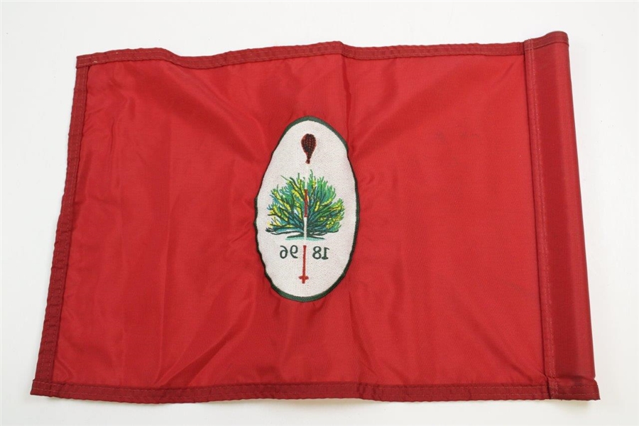 Merion Golf Club 1896 Course Used Red Embroidered Flag 