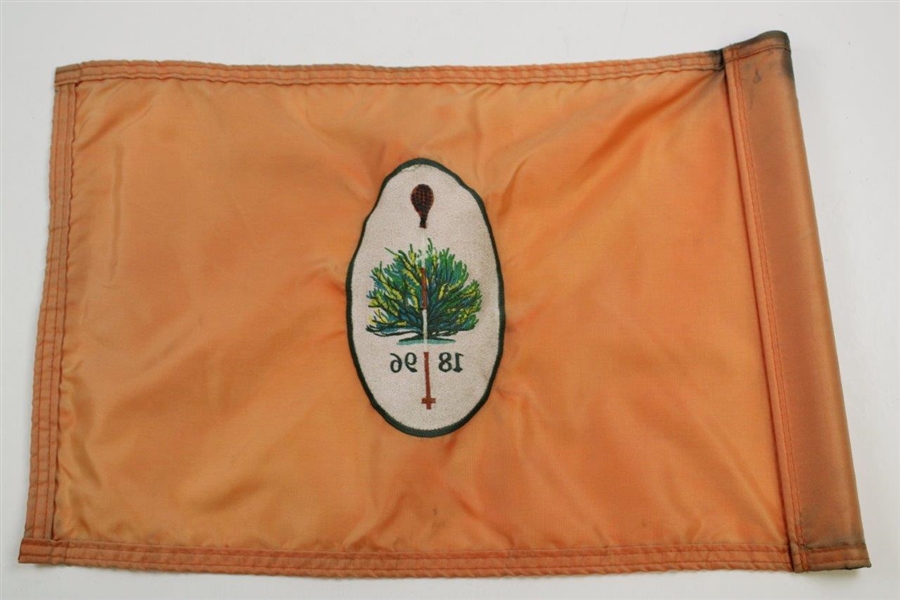Merion Golf Club 1896 Course Used Orange Embroidered Flag 
