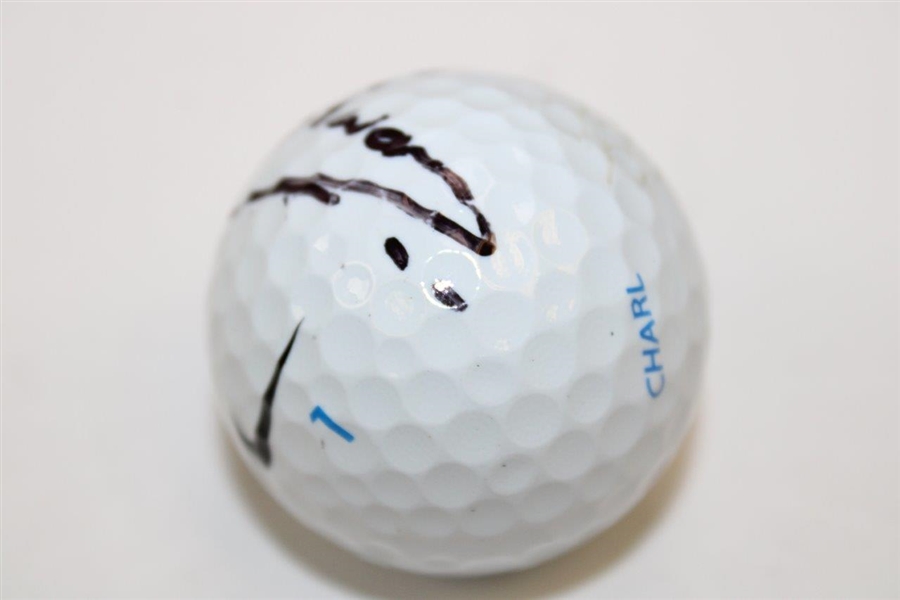 Charl Schwartzel Signed Personal Used Nike Golf Glove & Golf Ball JSA ALOA
