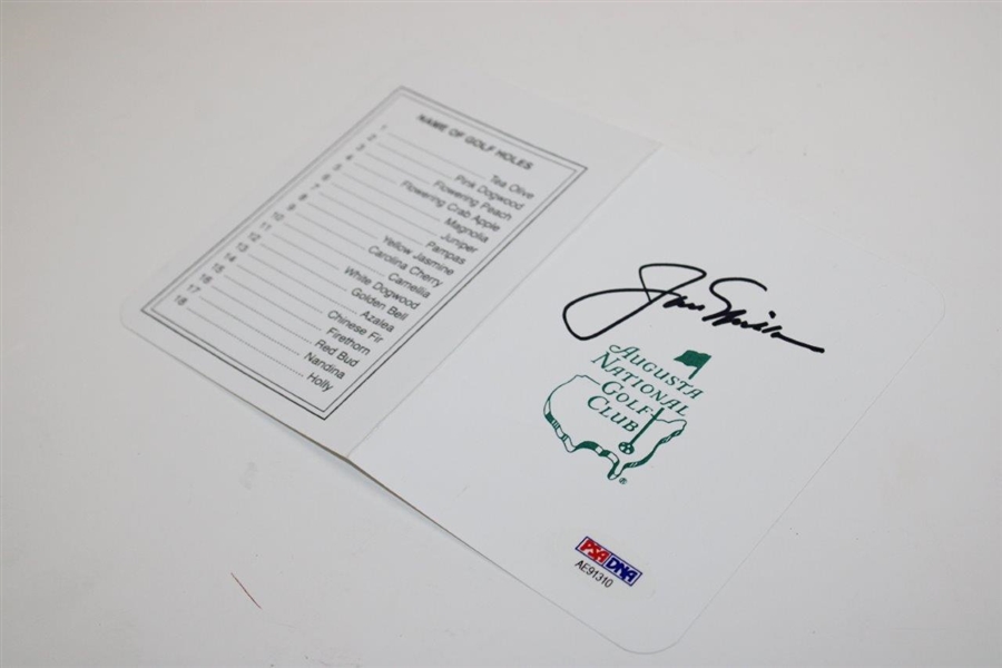 Jack Nicklaus Signed Augusta National Scorecard PSA #AE91310
