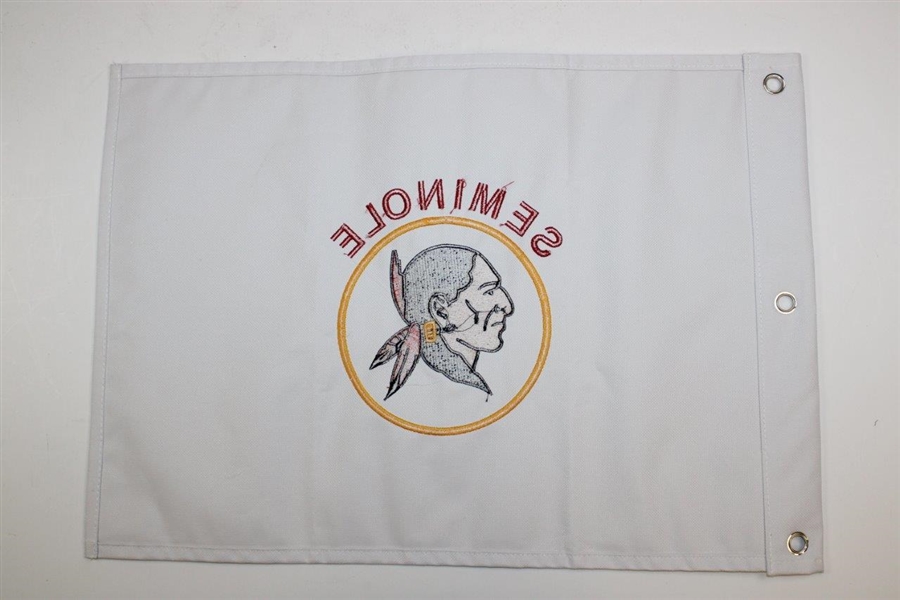 Seminole Golf Club Embroidered White Golf Flag