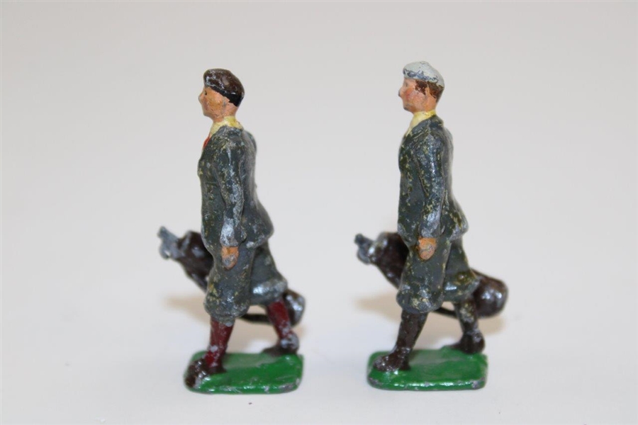Hand-painted Miniature Metal Golfer Figures - Caddies