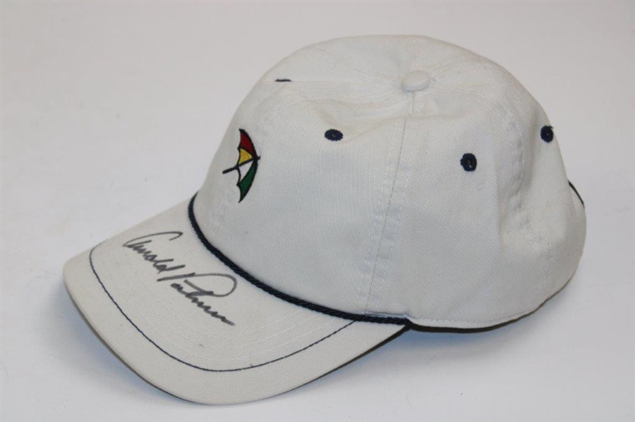 Arnold Palmer Signed Umbrella Logo Hat JSA ALOA