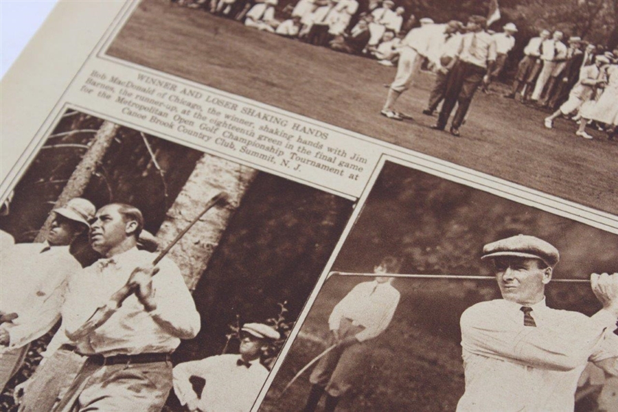 Walter Hagen, Bob Macdonald & Jim Barnes News Article From The Metropolitan Golf Championship