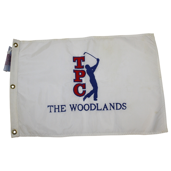 TPC The Woodlands White Embroidered Flag With Tag