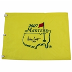 Billy Casper Signed 2007 Masters Embroidered Flag with 1970 JSA ALOA