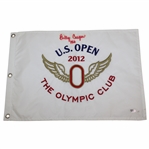 Billy Casper Signed 2012 US Open at The Olympic Club Embroidered Flag PSA# AM53671