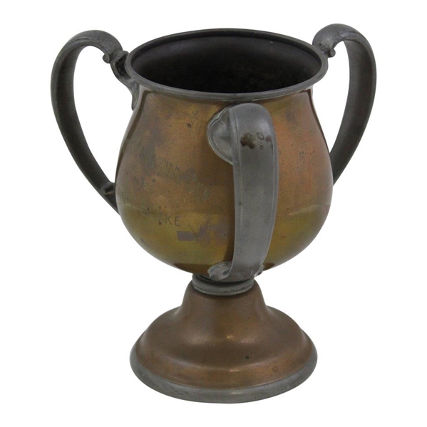1908 Golfer’s Magazine Cup Three-Handle Trophy Won by John T. Blake - July 4th