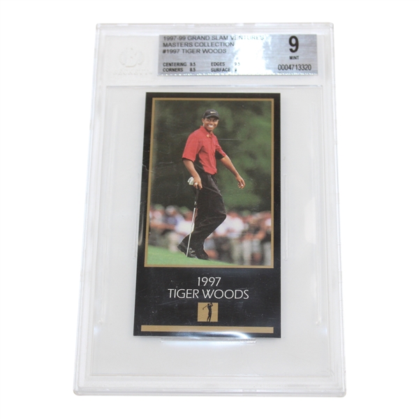 Tiger Woods 1997-99 Grand Slam Ventures Masters Collection BGS Mint 9 #0004713320