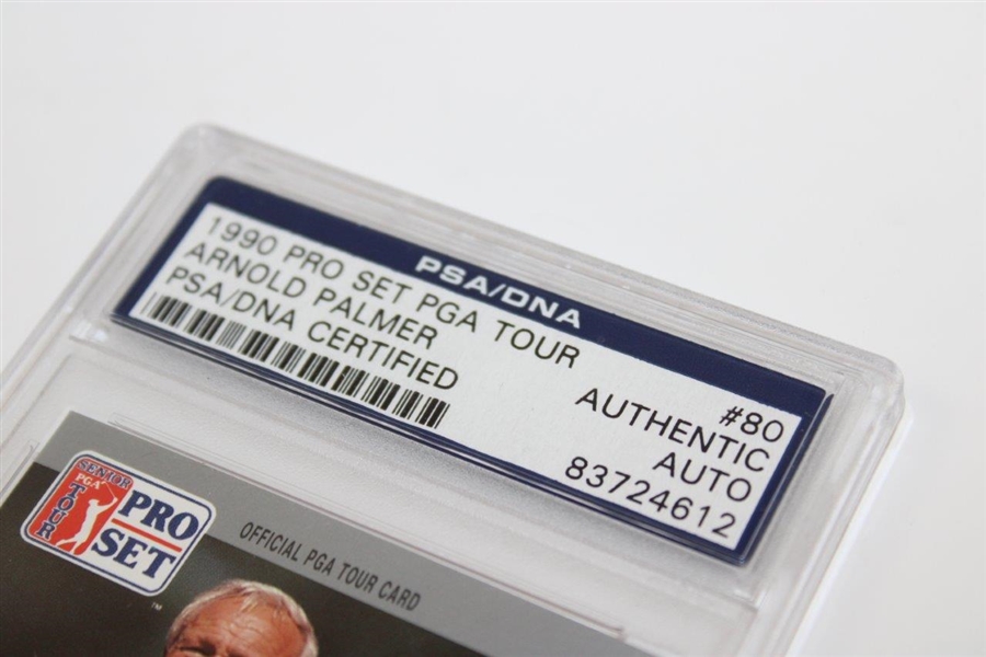 Arnold Palmer Signed 1990 Tour Pro Set Card PSA #83724612