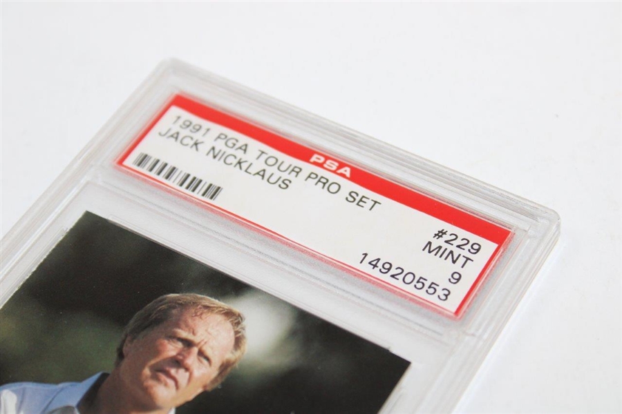 Jack Nicklaus 1991 PGA Tour Pro Set Card #229 PSA 9 MINT #14920553