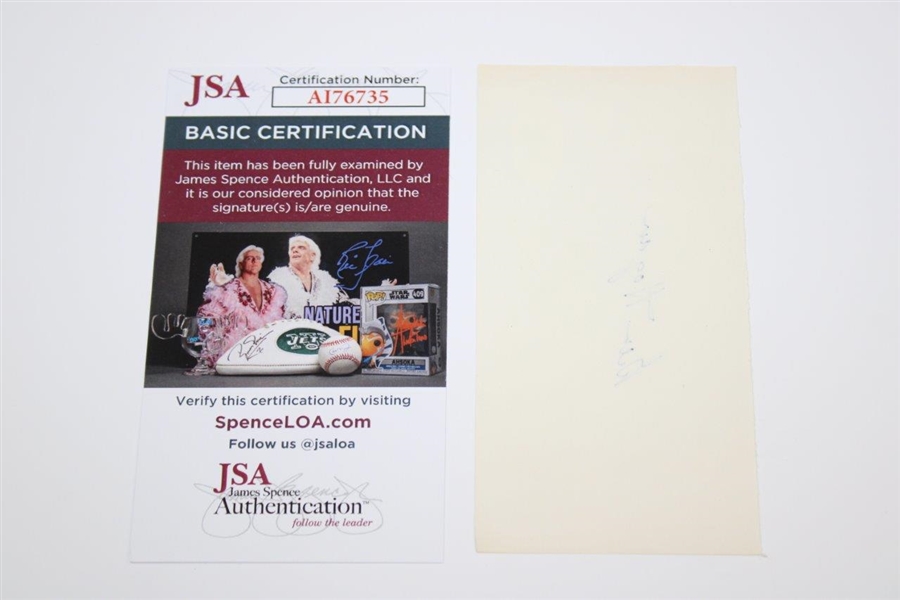 Ben Hogan Signed Index Card JSA# AI76735