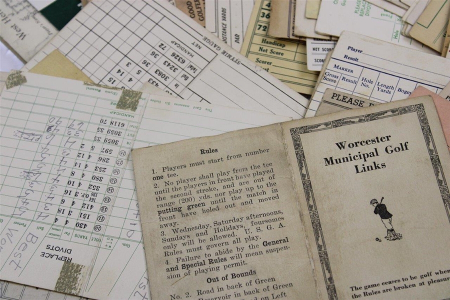 Eighty-Five (85) Classic & Vintage Scorecards from the 1920's-1960's