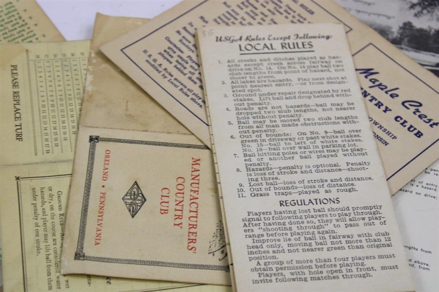 Eighty-Five (85) Classic & Vintage Scorecards from the 1920's-1960's