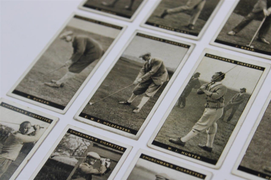 1927 - Fifteen (15) Vintage W.A. & A.C. Churchmans Famous Golfers Cards