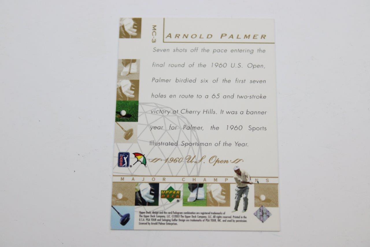 Lot Detail Arnold Palmer Signed Upper Deck Major Champions US Open