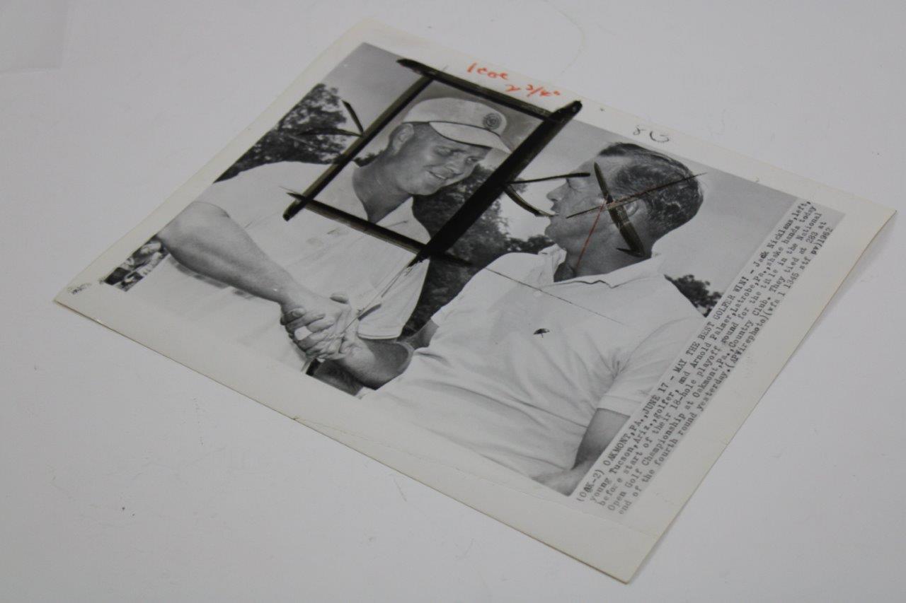 Lot Detail U S Open Jack Nicklaus Arnold Palmer Wire Photograph