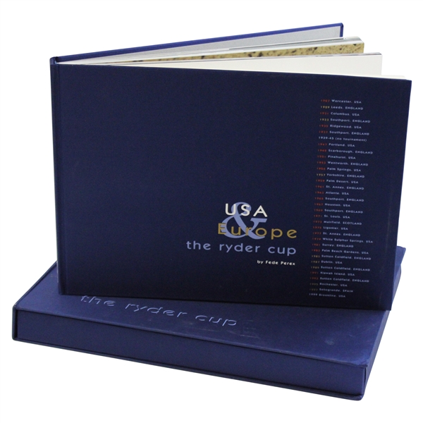 Lanny Wadkins 1999 Ryder Cup at Brookline Deluxe Special Ltd Ed Book in Clamshell Slipcase