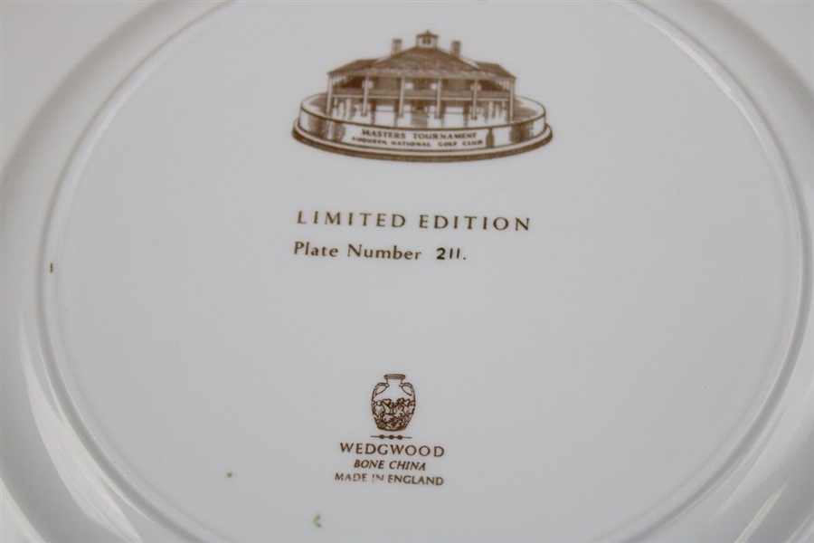 Augusta National GC Member Clubhouse Wedgwood Bone China Ltd Ed Plate #211