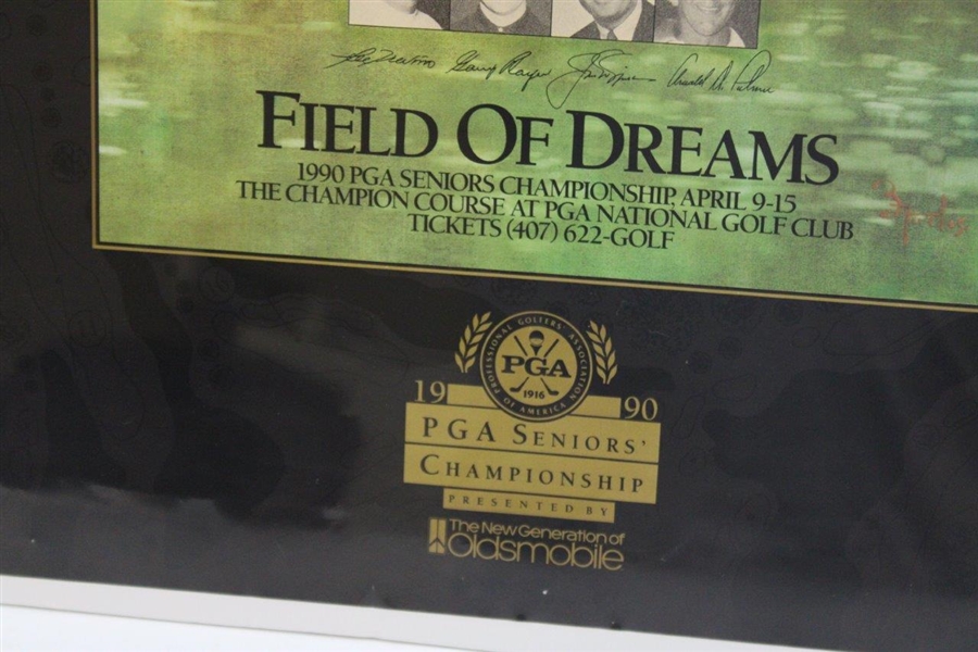 Big Three & Lee 1990 Senior PGA Championship 'Field Of Dreams' Bernie Fuchs Poster