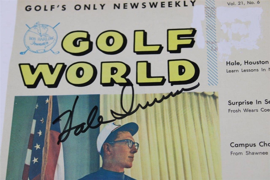 Hale Irwin Signed 1967 Golf World NCAA Championship Cover JSA ALOA