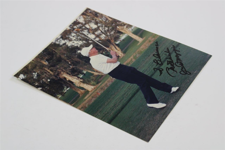 Joe Dimaggio Signed & Personalized Post-Swing Photo JSA ALOA