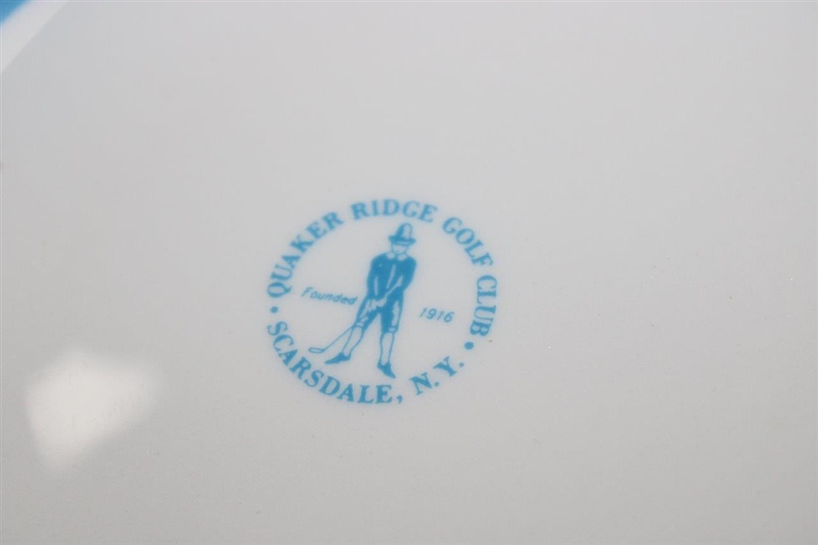 Quaker Ridge Golf Club Scarsdale, NY Porcelain Plate