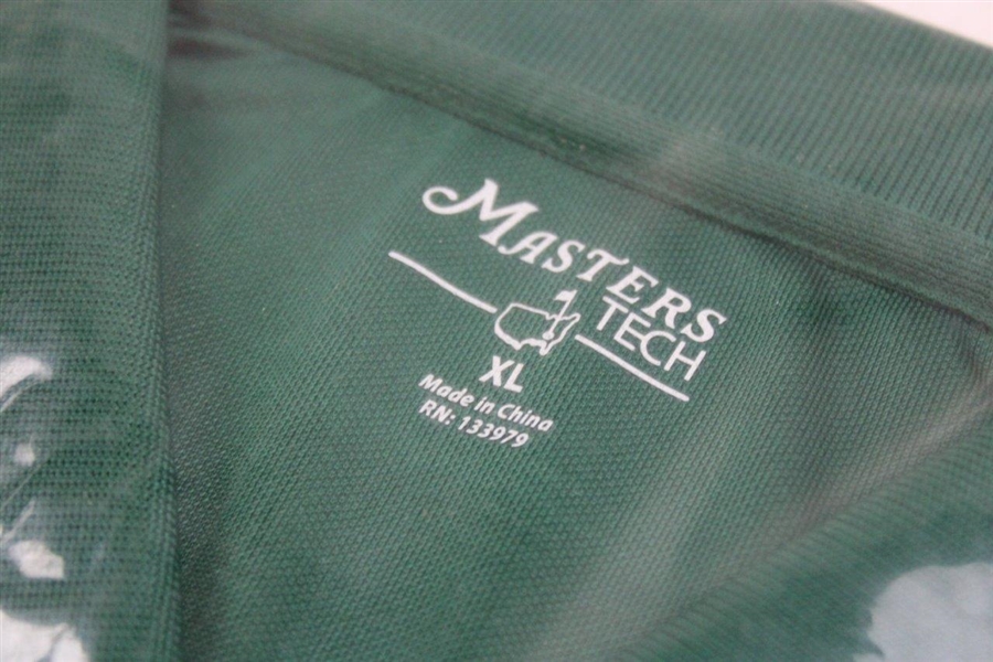 Masters Tournament Tech Pine Green Golf Shirt in Original Packaging - Size XL