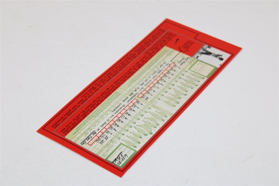 Rare Tiger Woods - Nike Ltd Ed First Tiger Woods Victory Scorecard - Issued to Campers Circa 1996
