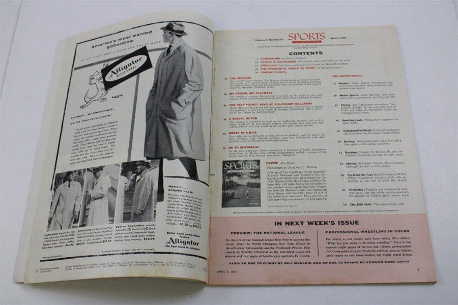 Ben Hogan Signed 1955 Sports Illustrated Magazine Full JSA #BB52034