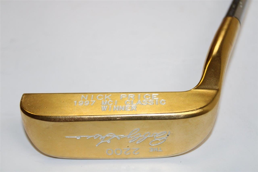 Nick Price 1997 MCI Classic Winner Bobby Grace Gold Plated The 2200 Putter