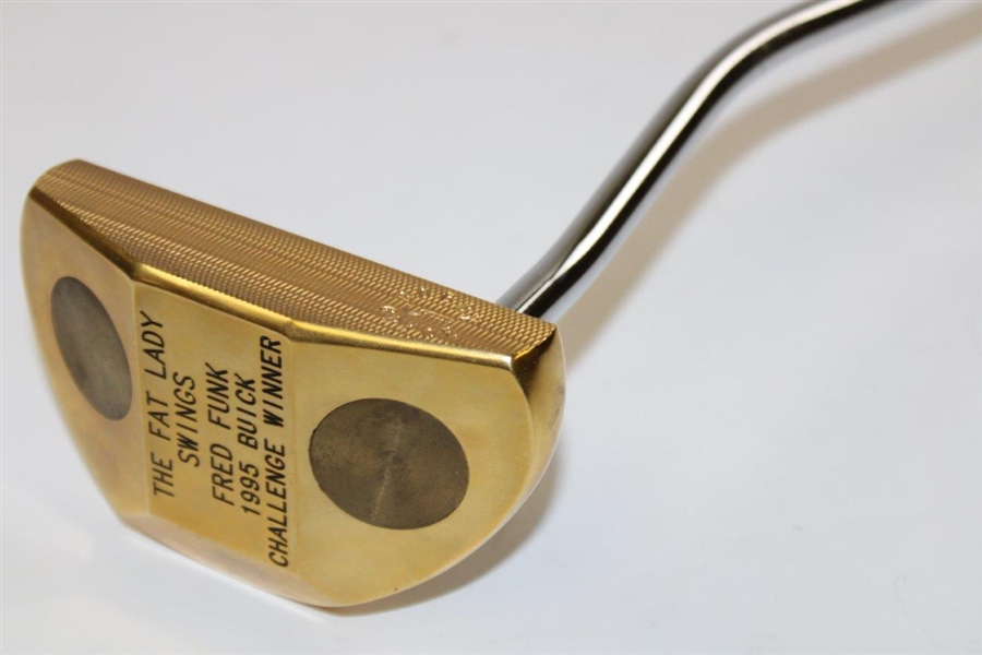 Fred Funk 1995 Buick Challenge Winner Gold Plated The Fat Lady Swings Putter