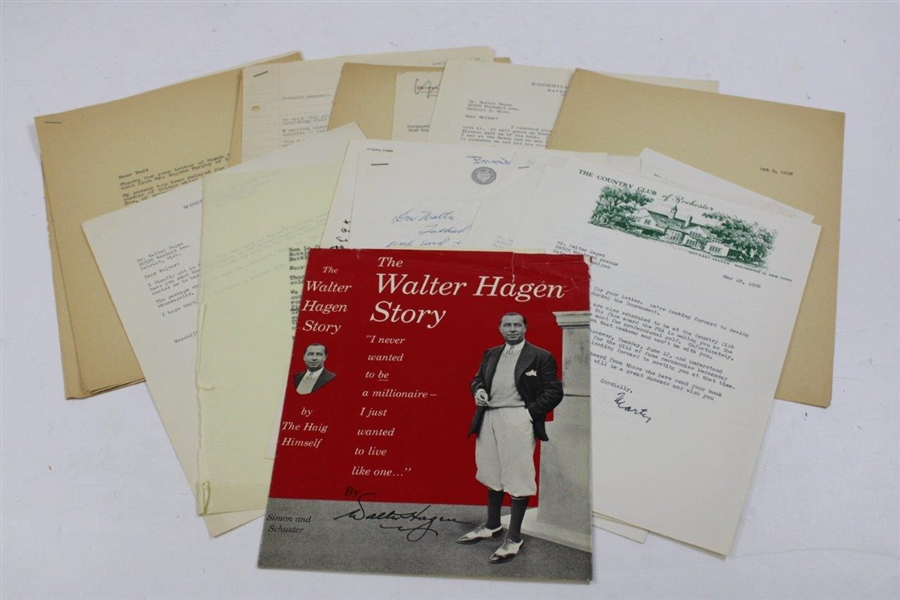 Final Manuscript of 'The Walter Hagen Story' w/Art & Correspondence - One of a Kind