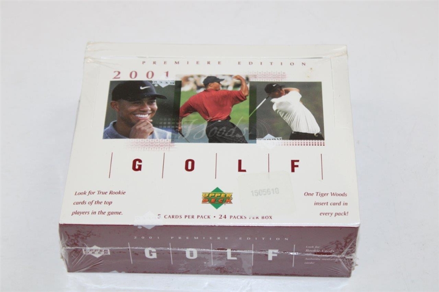 Sealed 2001 Upper Deck Premiere Edition Full Box of 24 Packs - Unopened #1505610