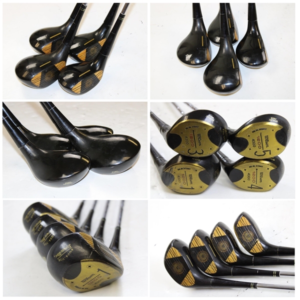 George Steinbrenner's Personal Used Irons, Woods & 'GEORGE' Putter in Full Size Palma Ceia Bag