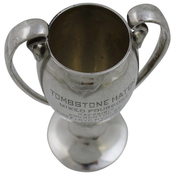 1917 Sterling Chevy Chase Club Tombstone Match Trophy