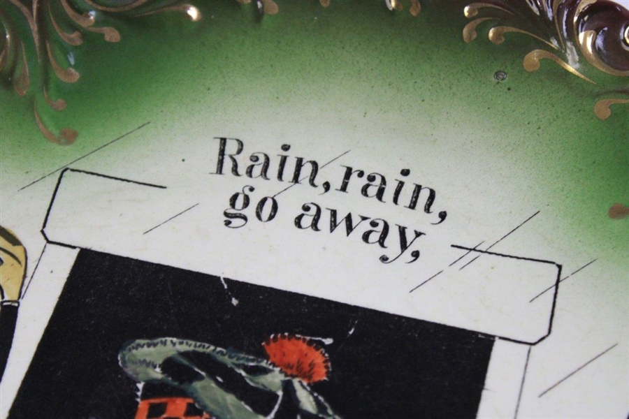 c.1901 Denslows Mother Goose Rain, Rain, Go Away Decorative Plate-Haynes Co. Baltimore